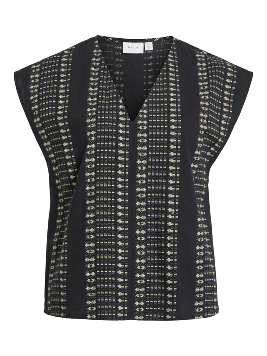 Vila - Top - Donna | visavila v-neck c/s top
