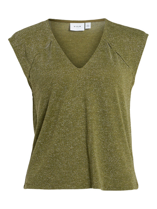 Vila - Top - Donna | viregine v-neck cp top