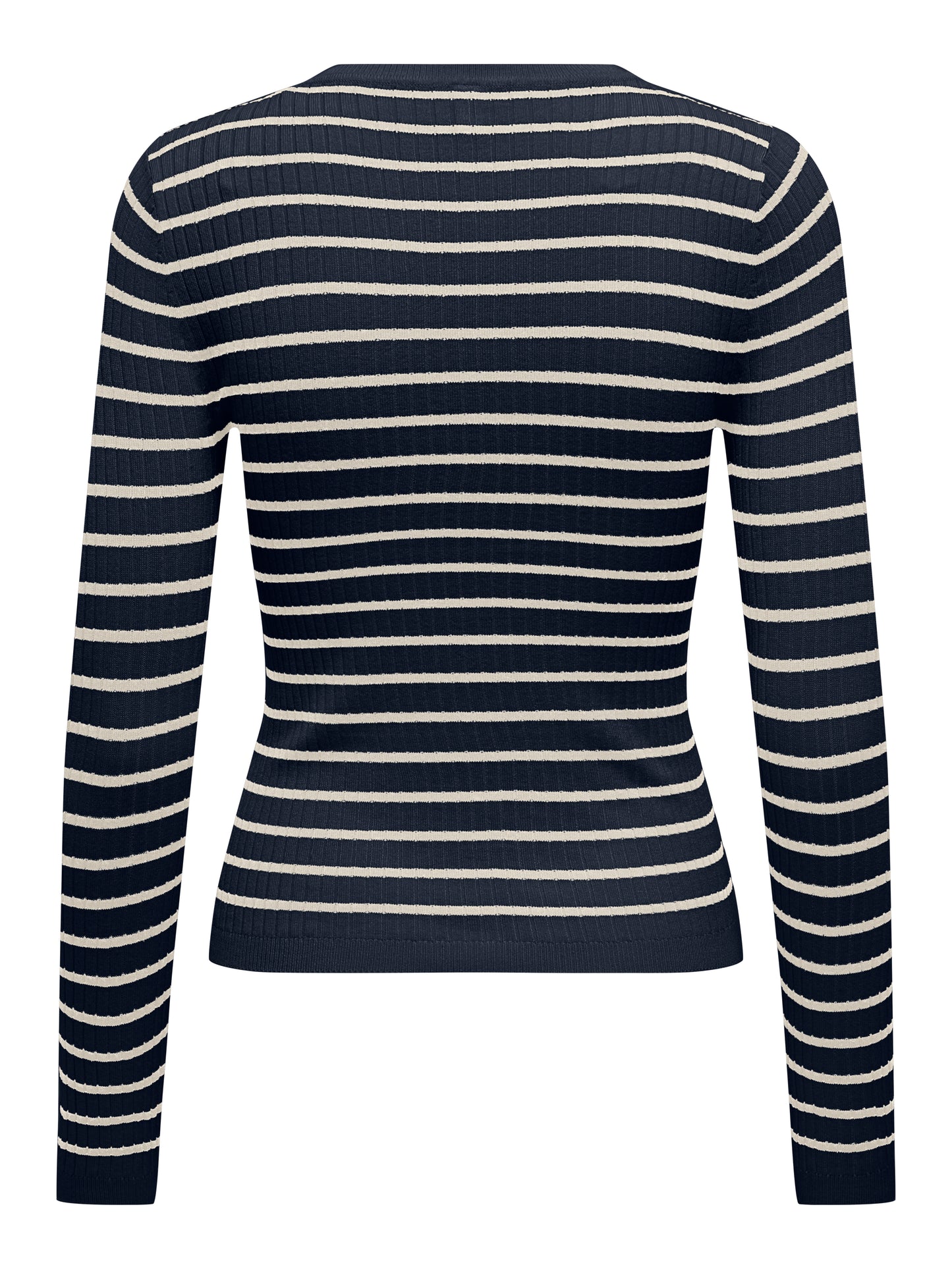 ONLMILA LS STRIPE BUTTON O-NECK CC KNT