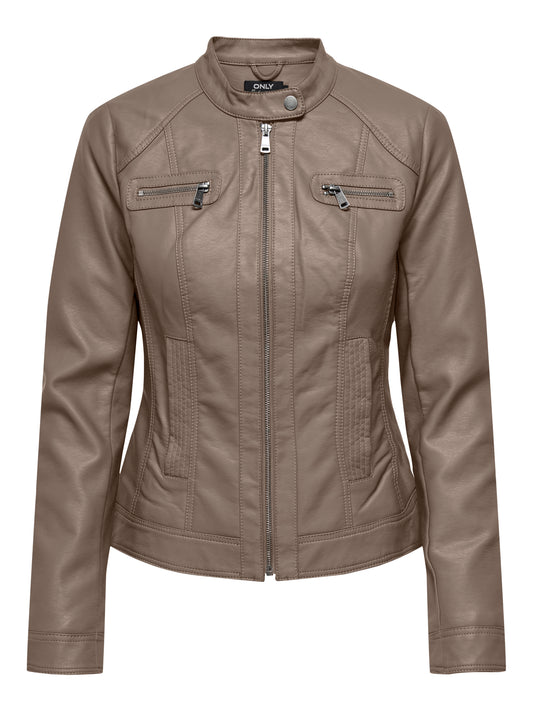 Only - Giubbotto donna | onlbandit faux leather biker noos otw