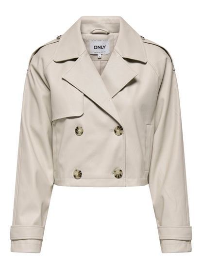Only - Trench corto - Donna | onlamia faux leather jacket cc otw