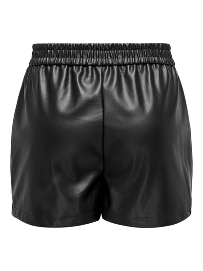 JDYALAIA MW FAUX LEATHER SHORTS PNT