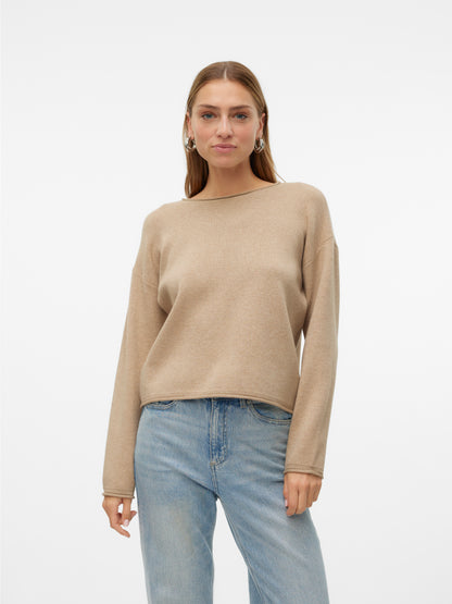 VMGOLD ROLL LS O-NECK PULLOVER GA