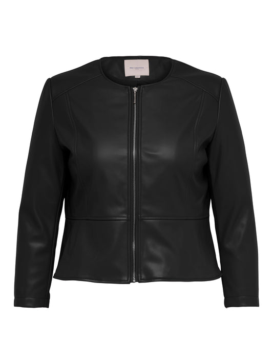 Only Carmakoma - Giubbotto donna curvy | carsaramy faux leather jacket otw