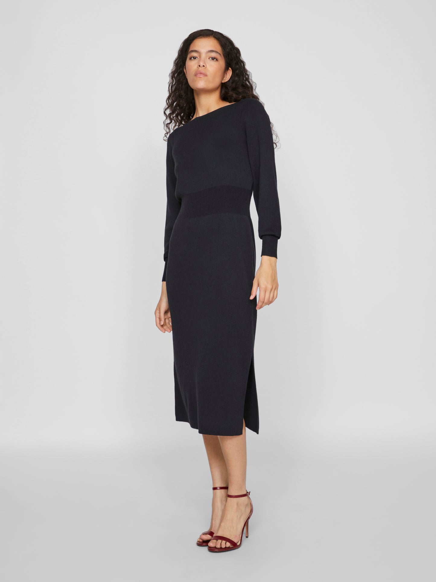 VIMARLA BOATNECK LONG Pullover DRESS/R