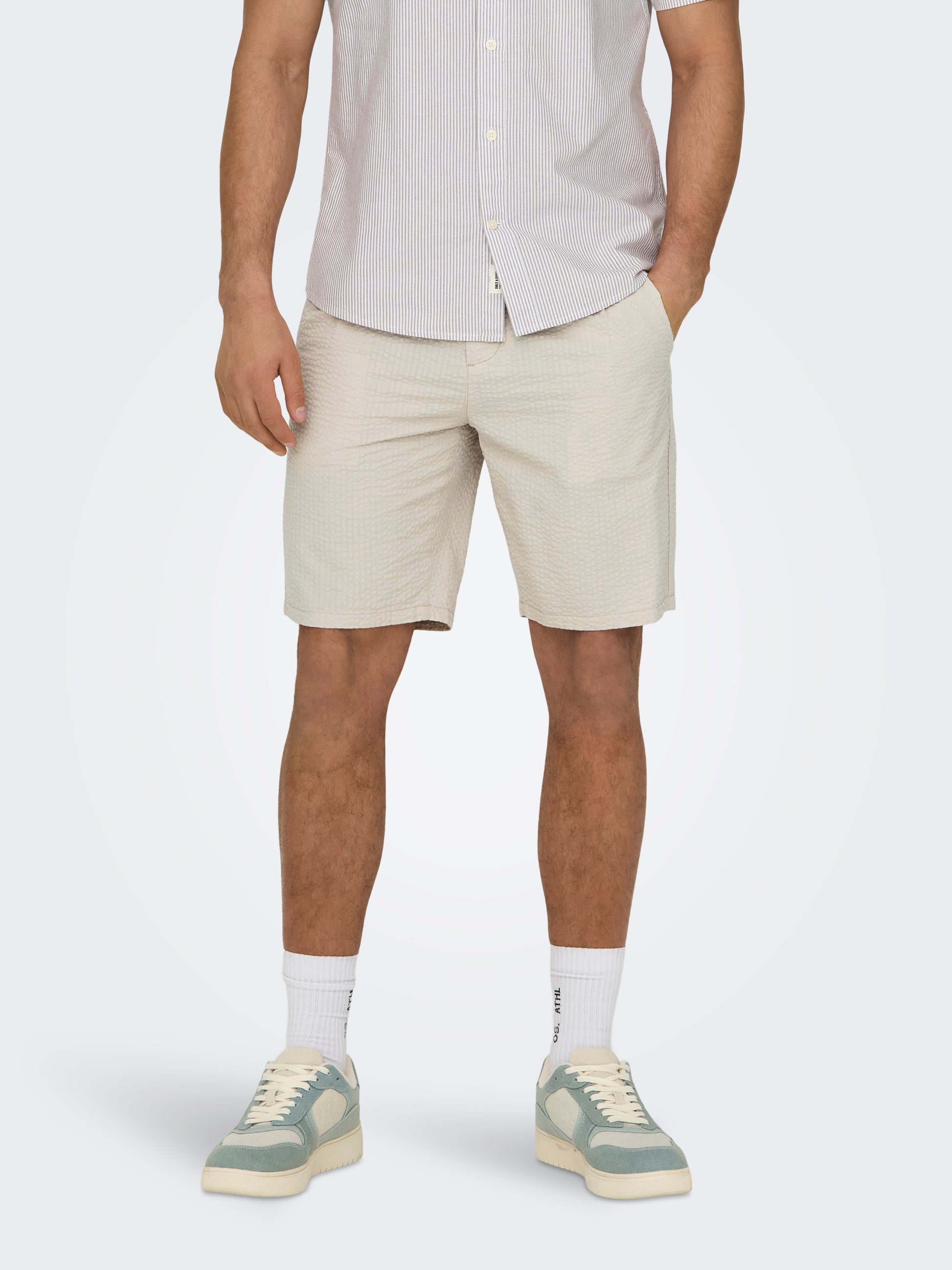 ONSLEO LIFE 0009 SEERSUCKER SHORTS NOOS