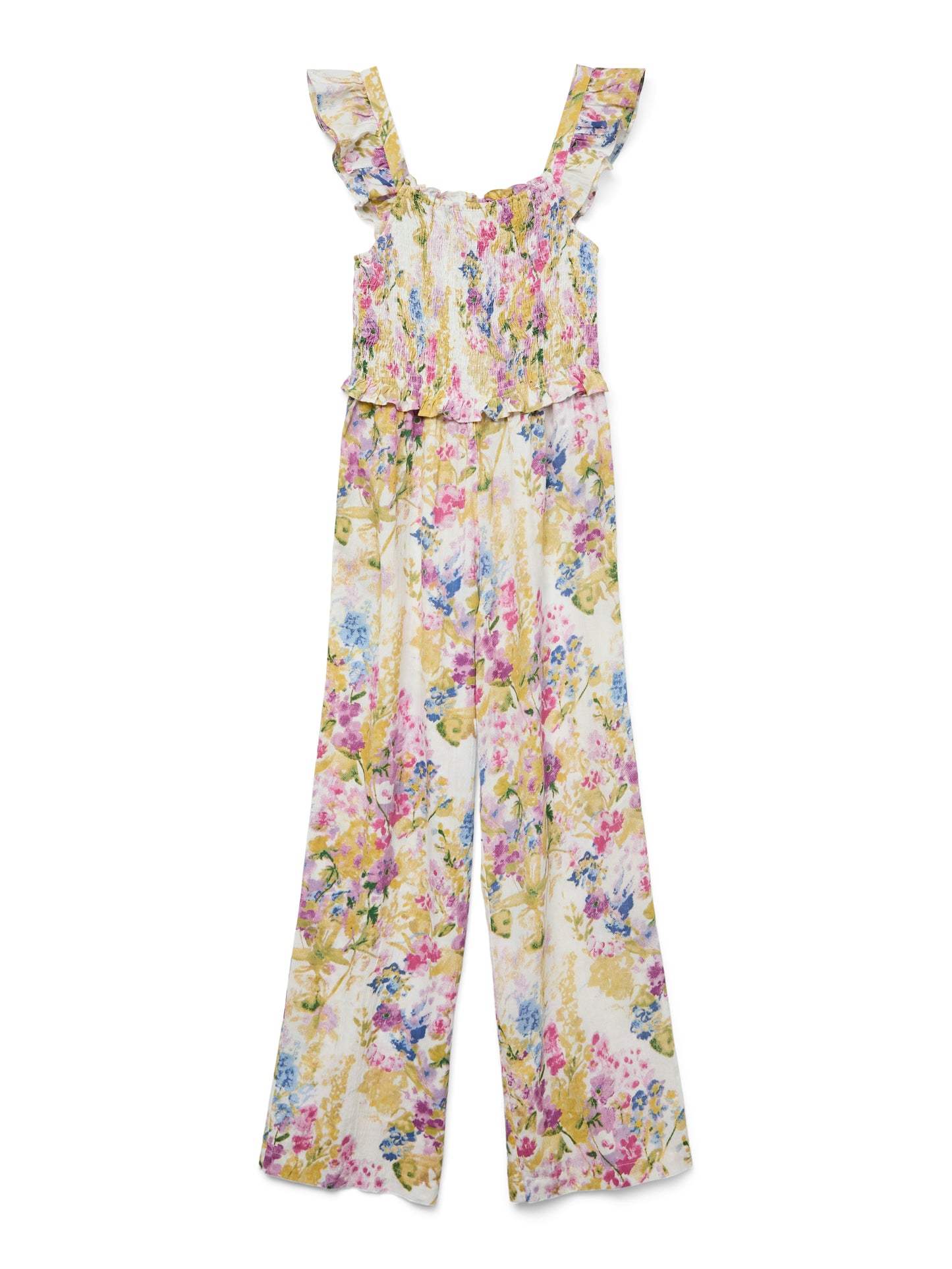 Vero Moda - Tuta jumpsuit | VMDICTHE S/L FRILL JUMPSUIT WVN GA