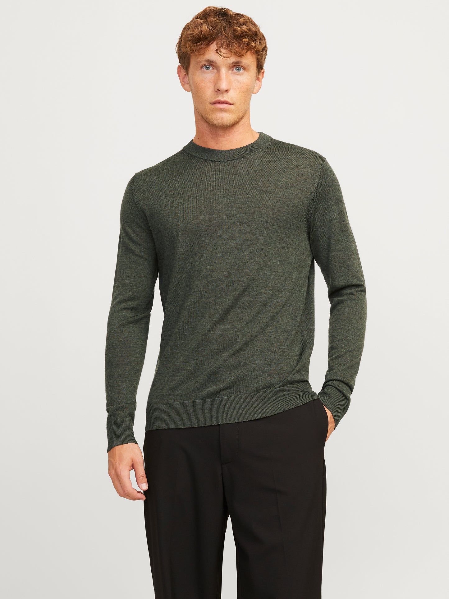 Felpa Jprblabushwick Merino Knit Crew Neck Ln Jack&Jones