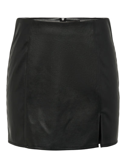 ONLY - Gonna | ONLLENI FAUX LEATHER SLIT SKIRT PNT