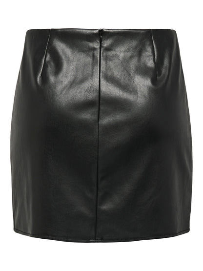 ONLY - Gonna | ONLLENI FAUX LEATHER SLIT SKIRT PNT