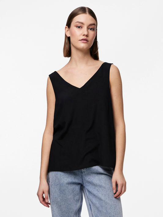 Pieces - Canotta - Donna | pcfranan sl top wvn noos bc