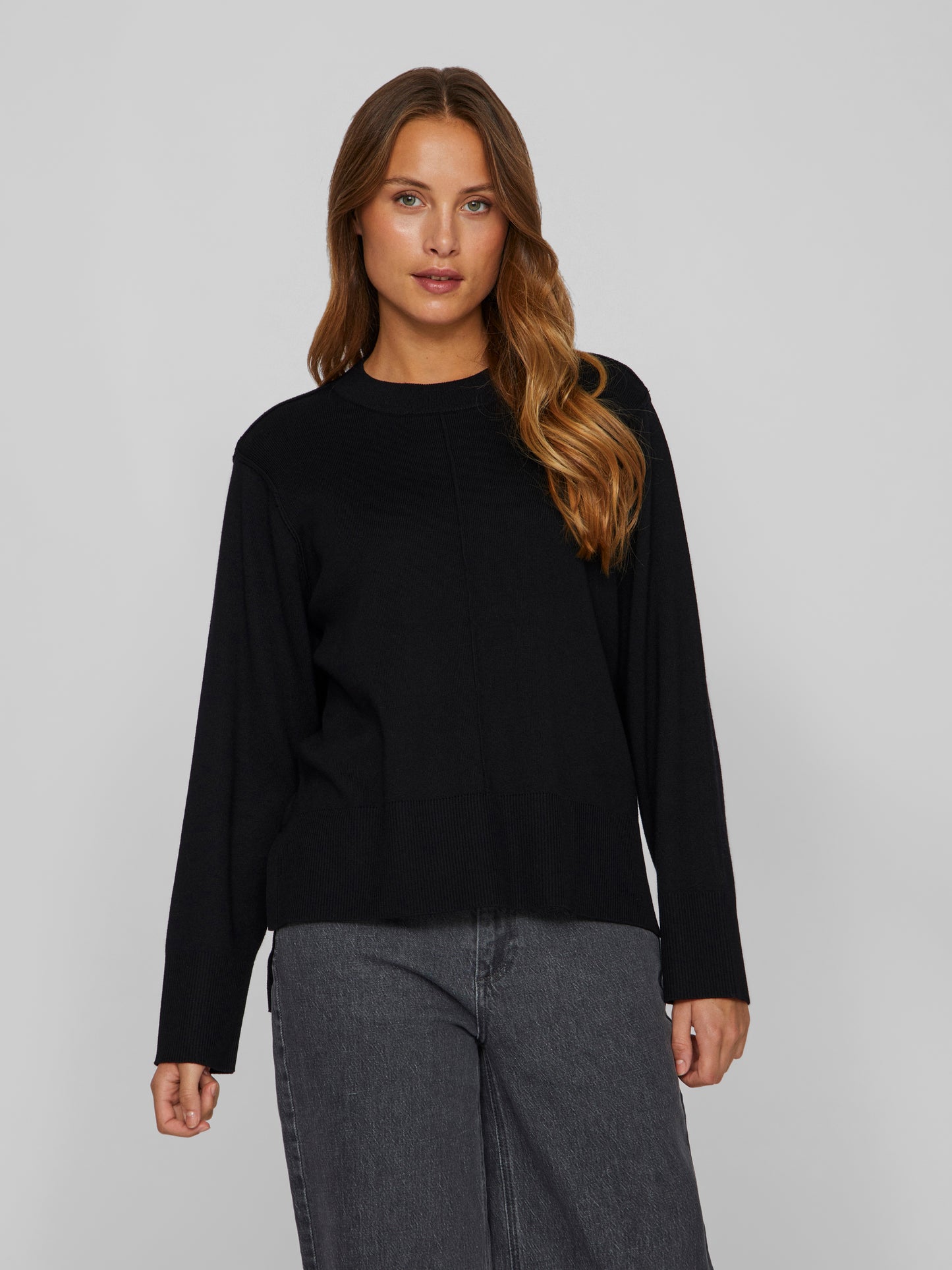 VIOSTRIA O-NECK L/S KNIT TOP-NOOS