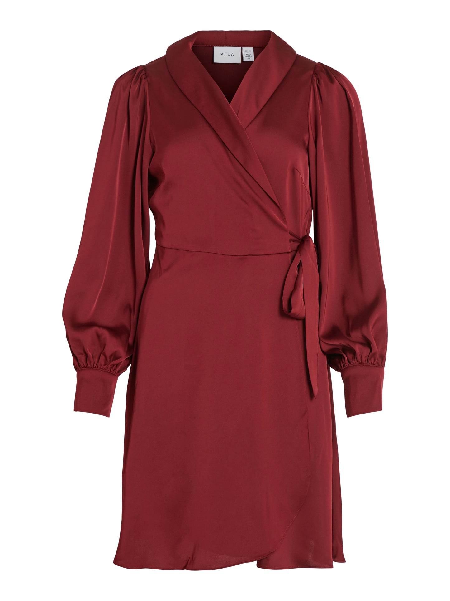 VIENNA RAVENNA L/S SHORT WRAP DRESS-NOOS