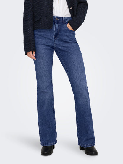 JDYMOON HW BOOTCUT JEANS DARK BLUE DNM