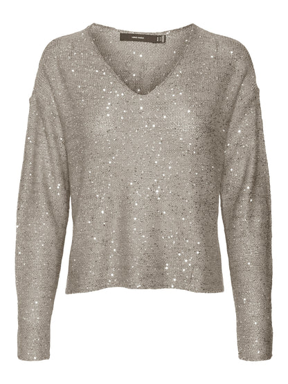 VMLEILANI NEW LS V-NECK PULLOVER