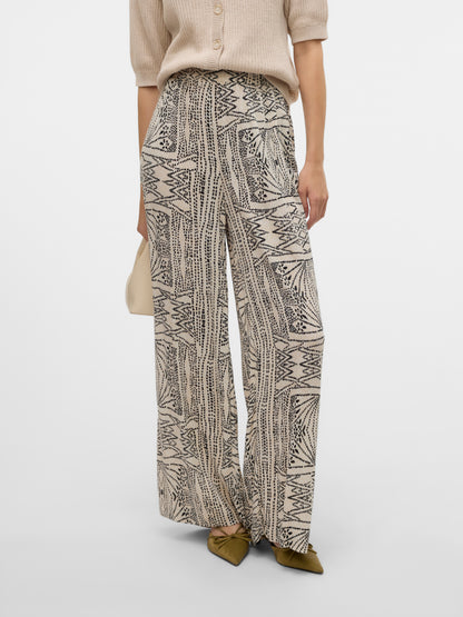 Vero Moda - Pantalone - Donna | vmmenny hw wide pants wvn ga