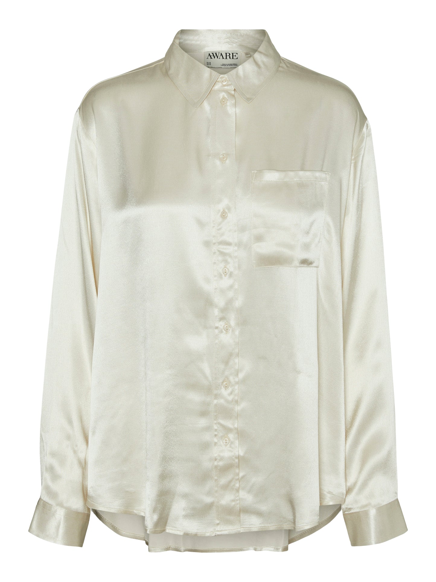 VMMICHAELA LS OVERSIZED SATIN SHIRT VMA