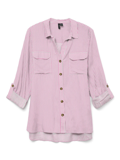 Vero Moda - Camicia - Donna | vmbumpy l/s shirt new wvn ga noos