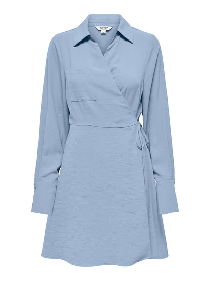 Only - Vestito wrap - Donna | onllydia l/s v-neck wrap dress wvn