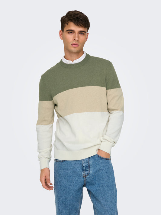 Only & Sons - Pullover - Uomo | onsrex life reg 12 crew knit