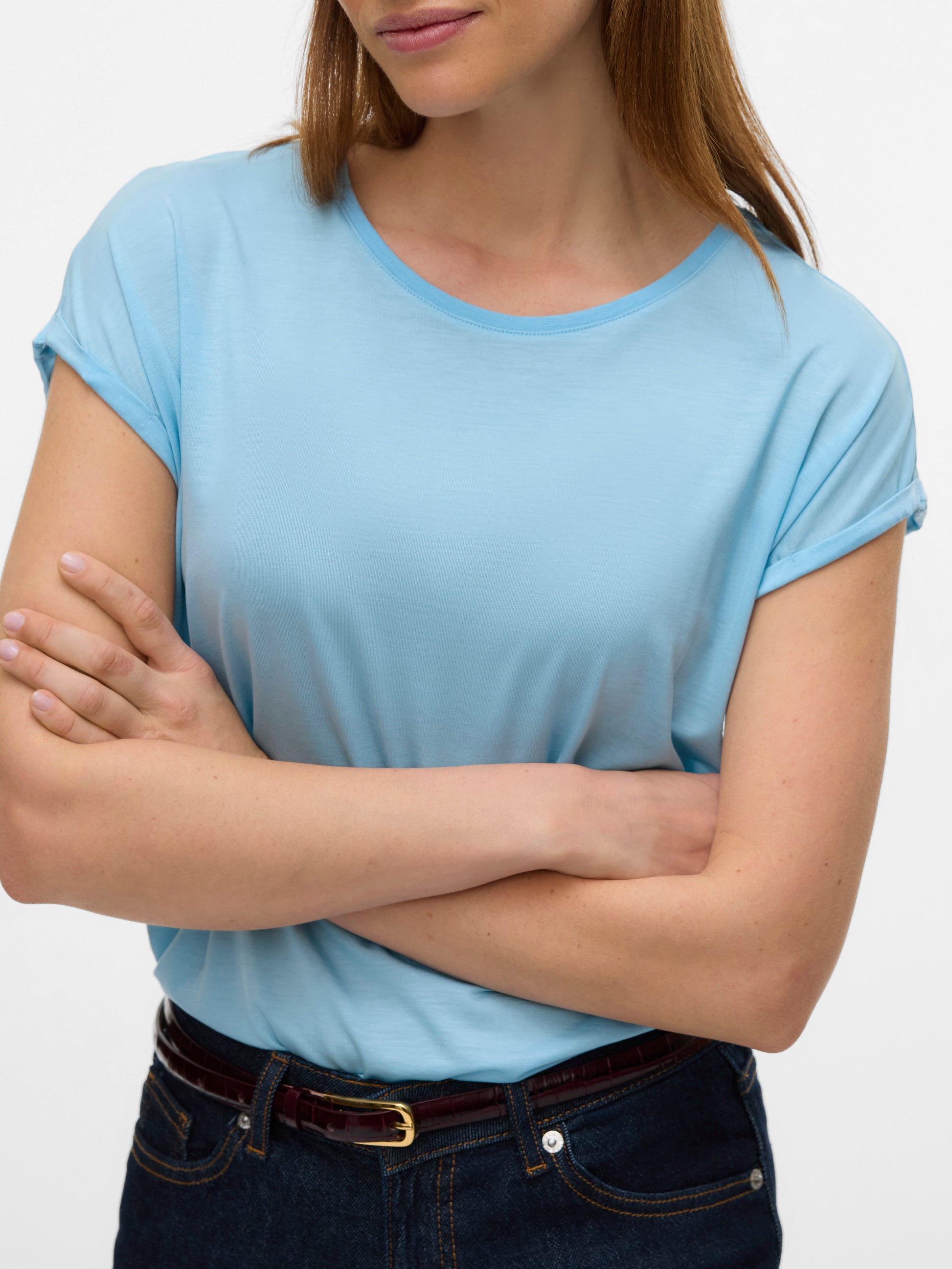 T-Shirt Vero Moda In Lyocell | Basic Donna, Morbida E Traspirante | Taglio Regular - Foto 11