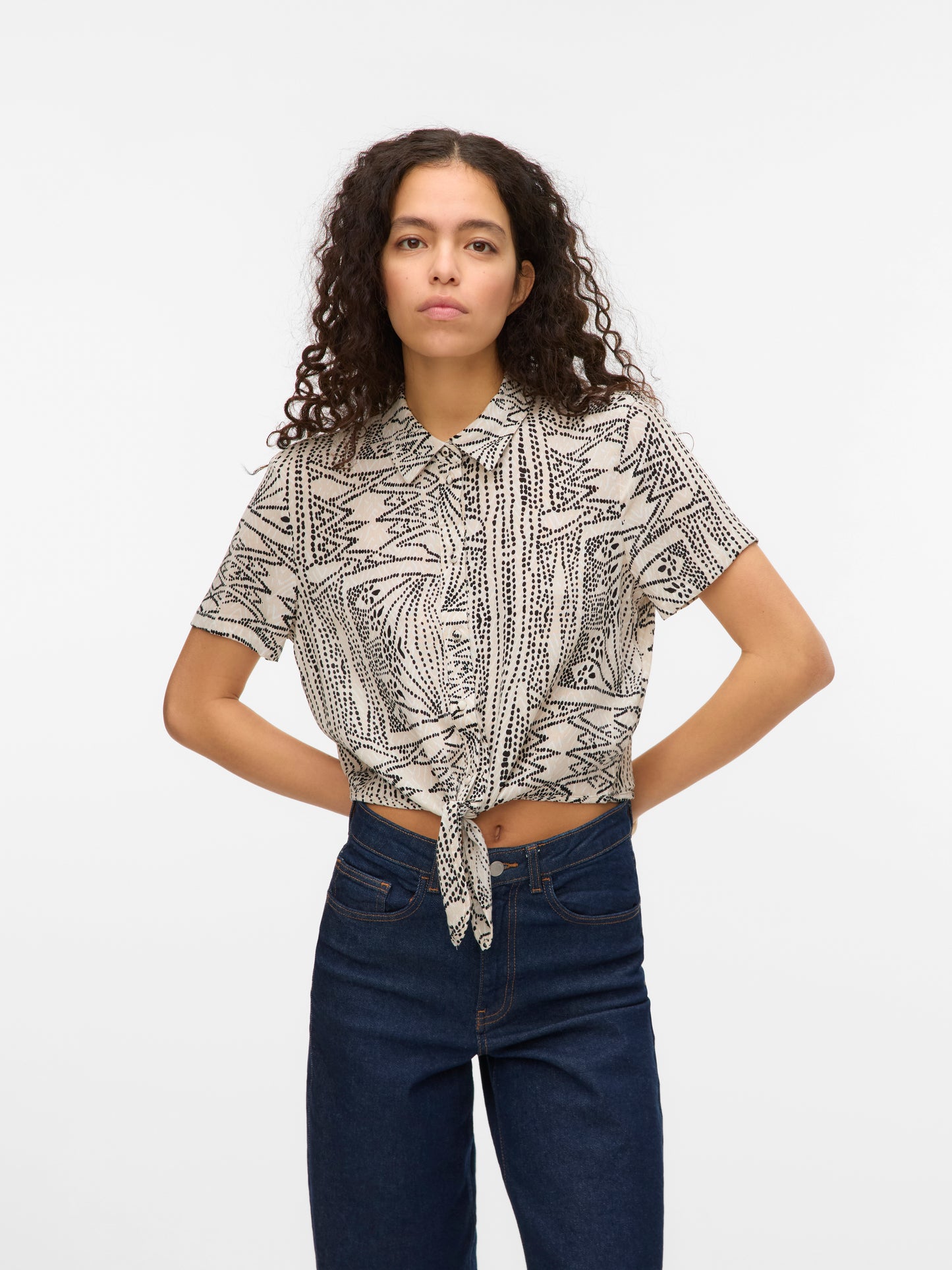 Vero Moda - Camicia | VMMENNY TIE SS Camicia WVN GA