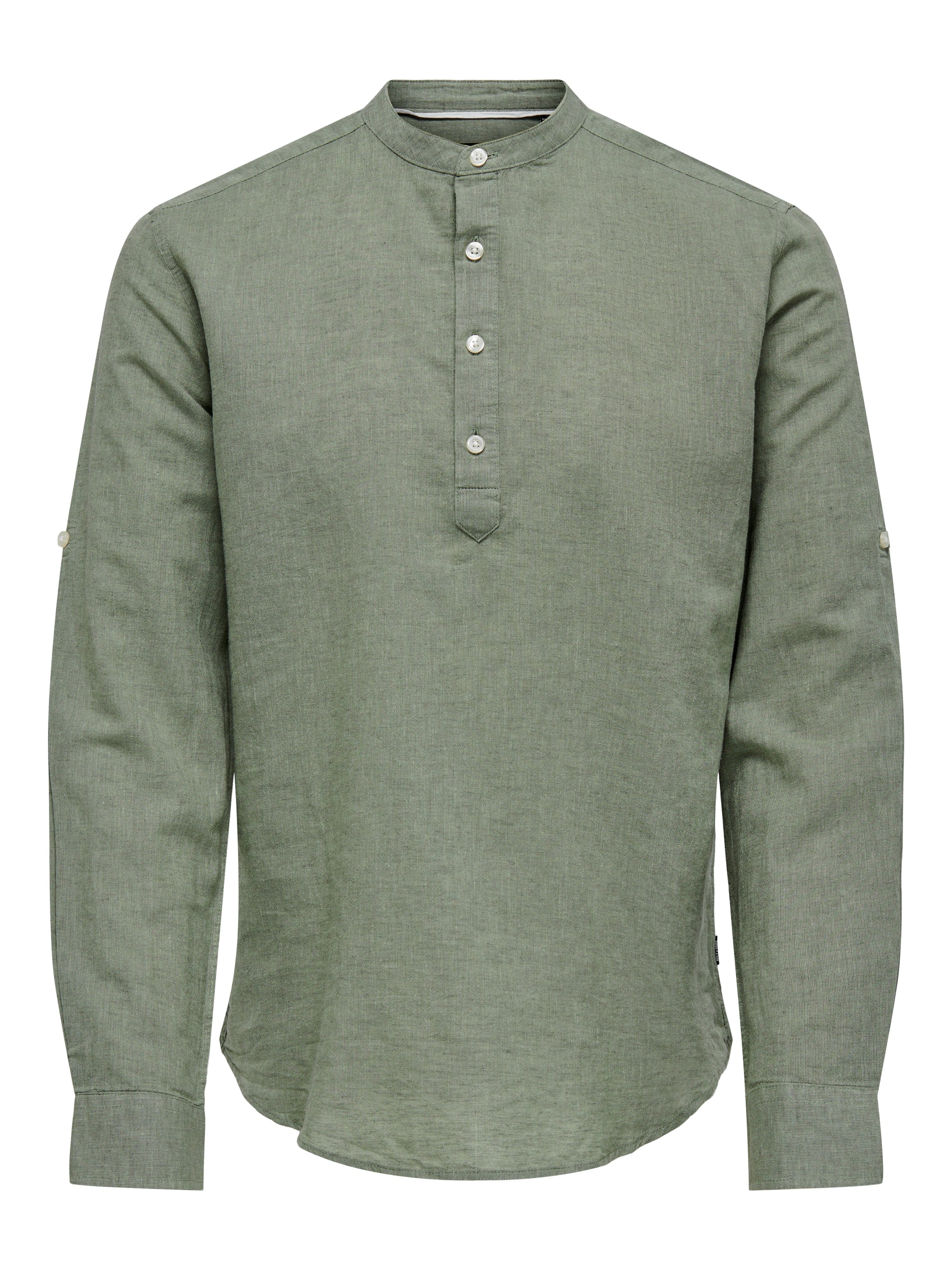 Only&Sons - Uomo - Camicia | onscaiden ls halfplackt linen shirt noos