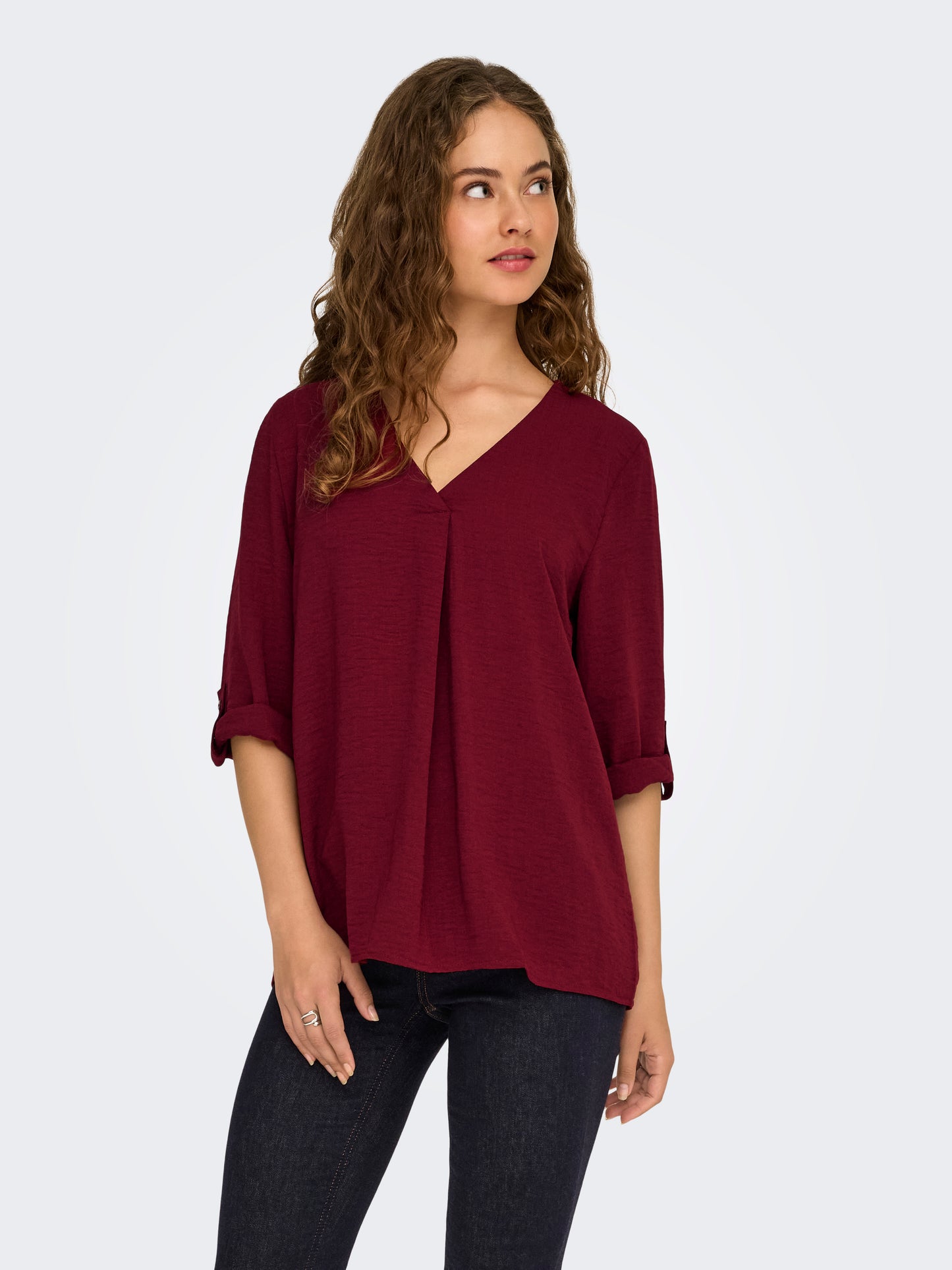 JDY - Blusa - Donna | jdydivya 3/4 Top Wvn Noos