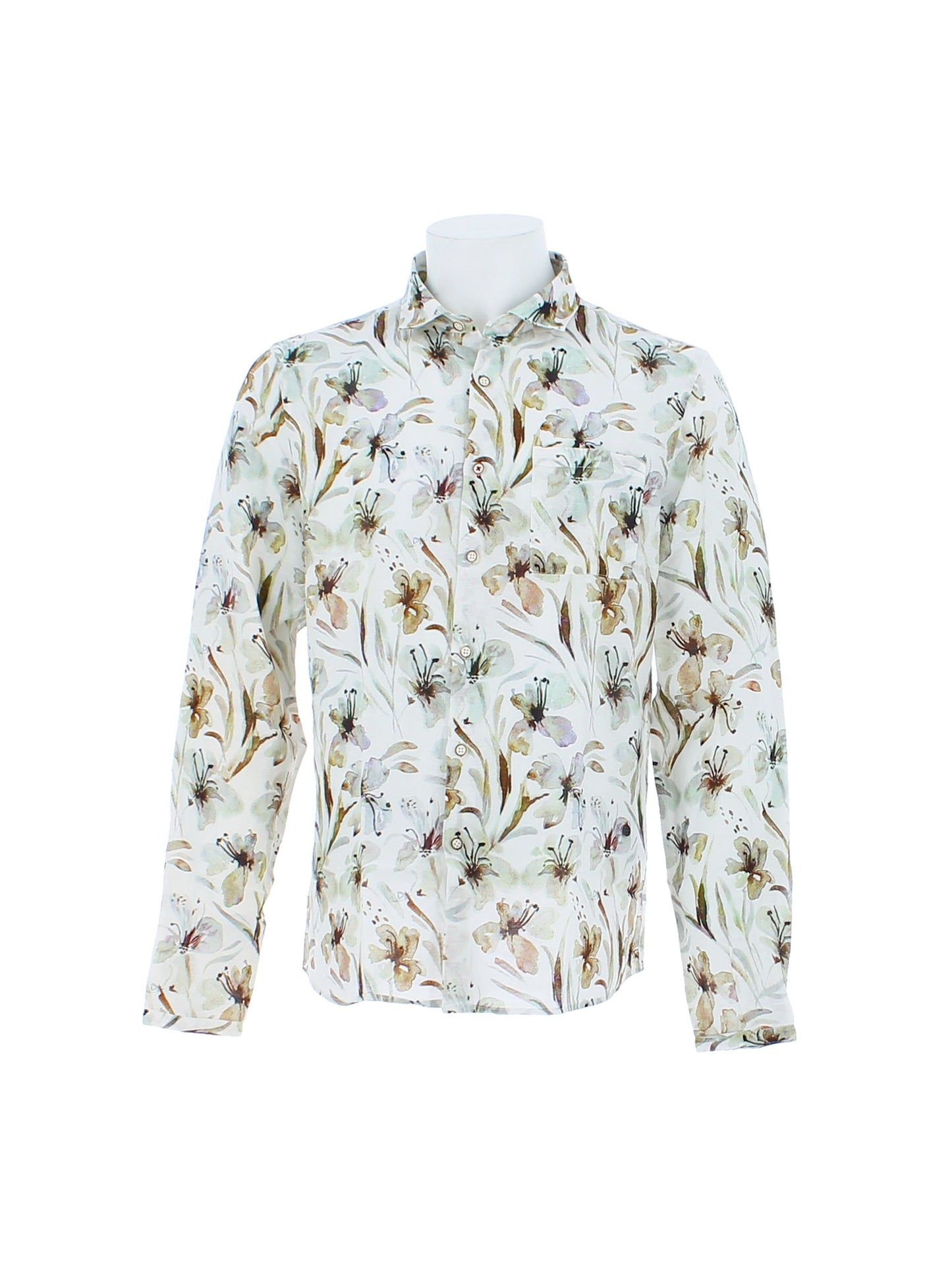 INMYHOOD - Camicia uomo 55% lino 45% cotone