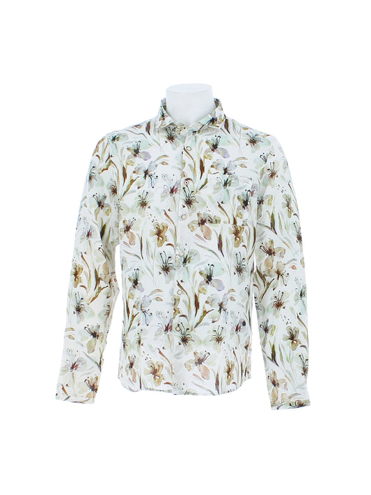 INMYHOOD - Camicia uomo 55% lino 45% cotone