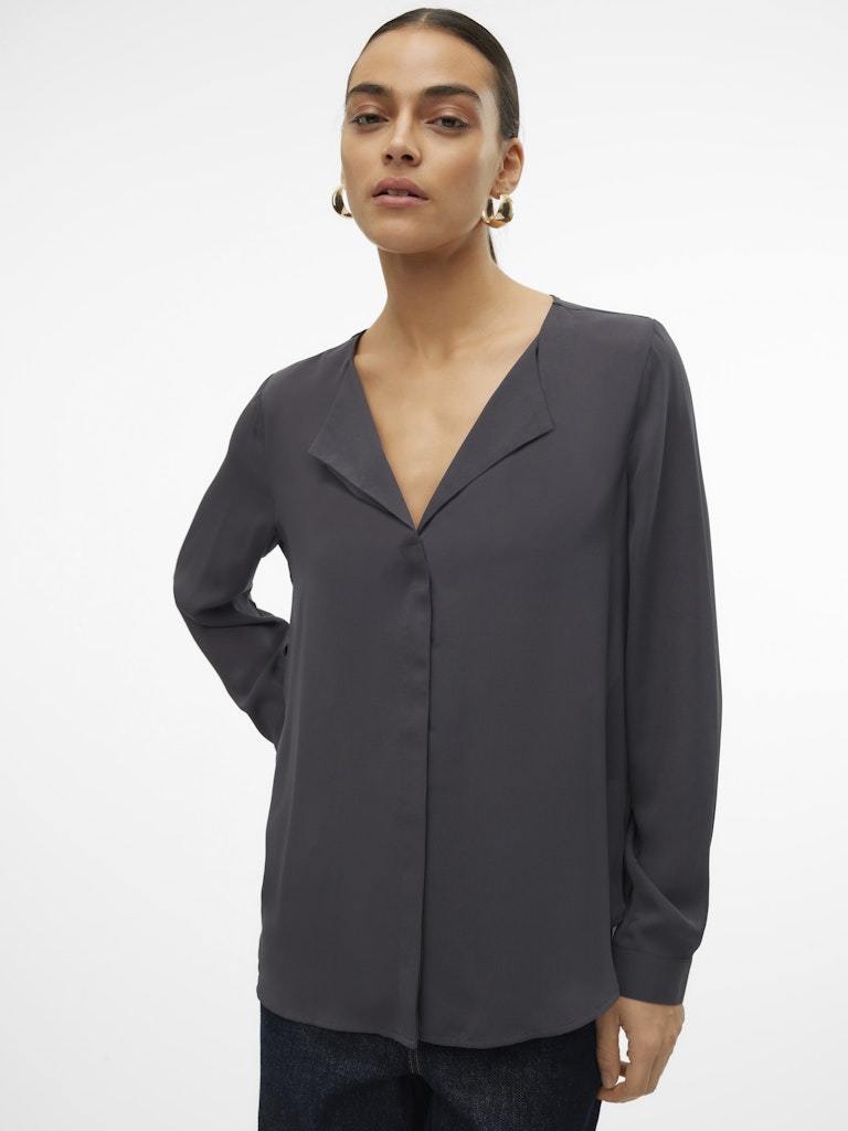 CAMICIA - VERO MODA VMPOEL LS COLLAR SHIRT WVN GA