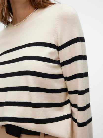 PULLOVER - VERO MODA VMSABA PLAIN LS O-NECK PULLOVER GA NOOS