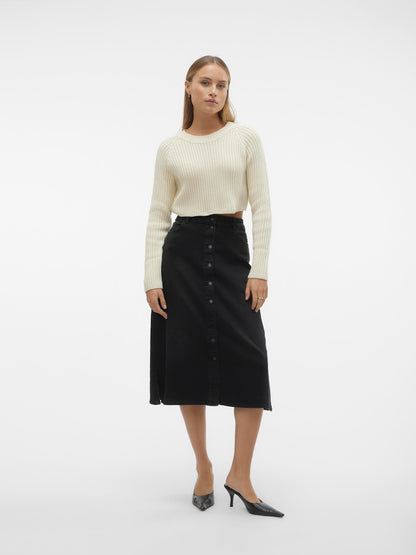 Pullover Vmdiana Cropped Ls Oneck Vero Moda