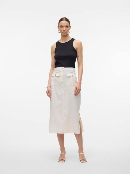 GONNA - VERO MODA VMLUNA POCKET HW 7/8 SKIRT WVN