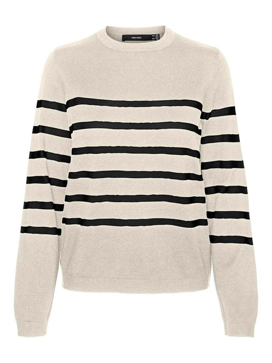 PULLOVER - VERO MODA VMSABA PLAIN LS O-NECK PULLOVER GA NOOS