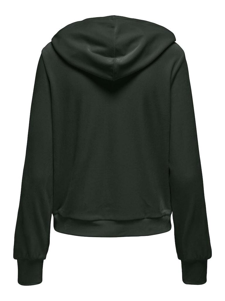 FELPA - ONLY ONLREBEL L/S ZIP STRING HOOD CC SWT