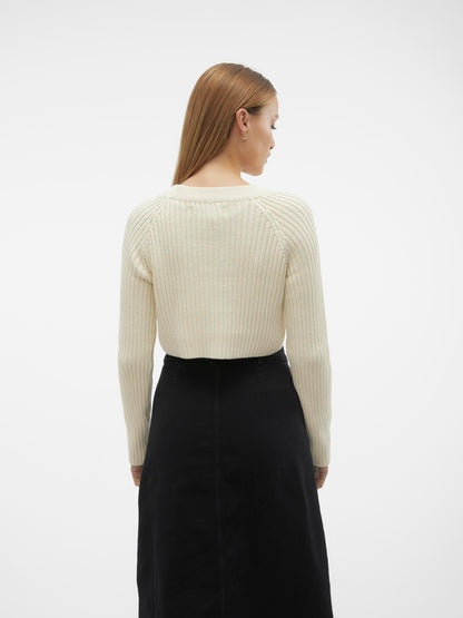 Pullover Vmdiana Cropped Ls Oneck Vero Moda