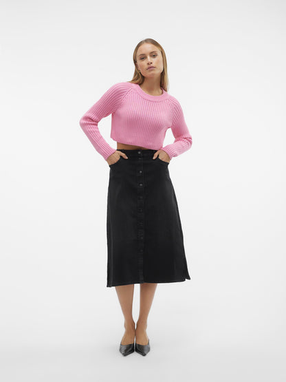 Pullover Vmdiana Cropped Ls Oneck Vero Moda