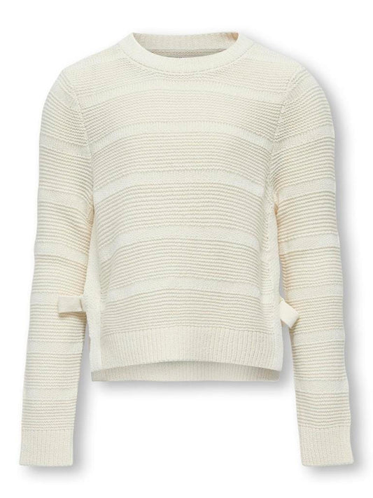 PULLOVER - ONLY KIDS KOGMANJA LS TIE O-NECK KNT