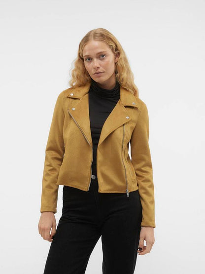 JACKET - VERO MODA VMJOSE SHORT FAUX SUEDE JACKET