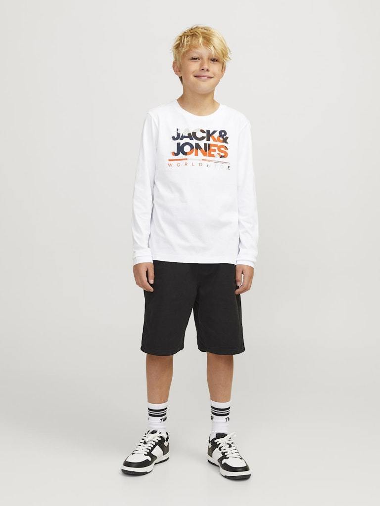 T-SHIRT - JJJUNIOR JJLUKE TEE LS CREW NECK MNI