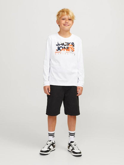 T-SHIRT - JJJUNIOR JJLUKE TEE LS CREW NECK MNI