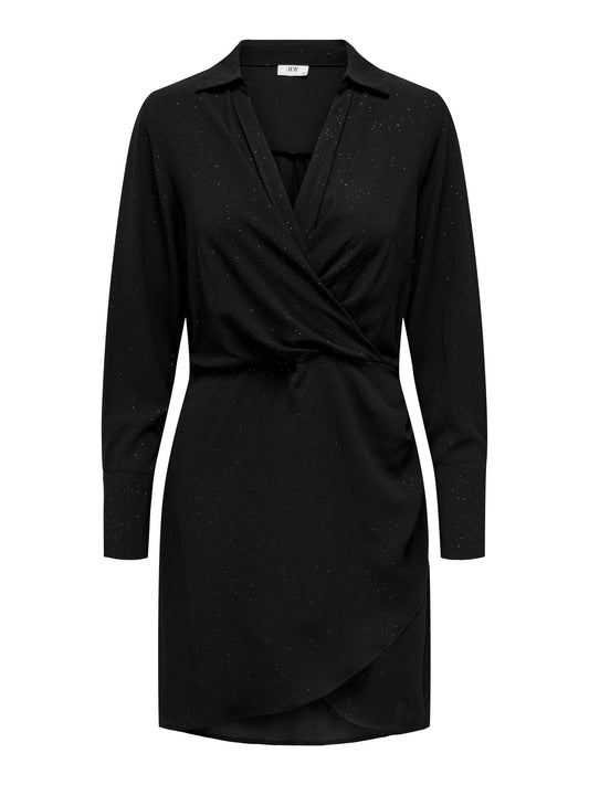 Vestito Corto Piper L/S Foil Wrap Midi Dress Wvn Jdy