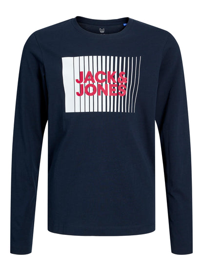 Maglietta T-Shirt Jjecorp Logo Tee Play Ls Oneck Noos Jack & Jones Junior