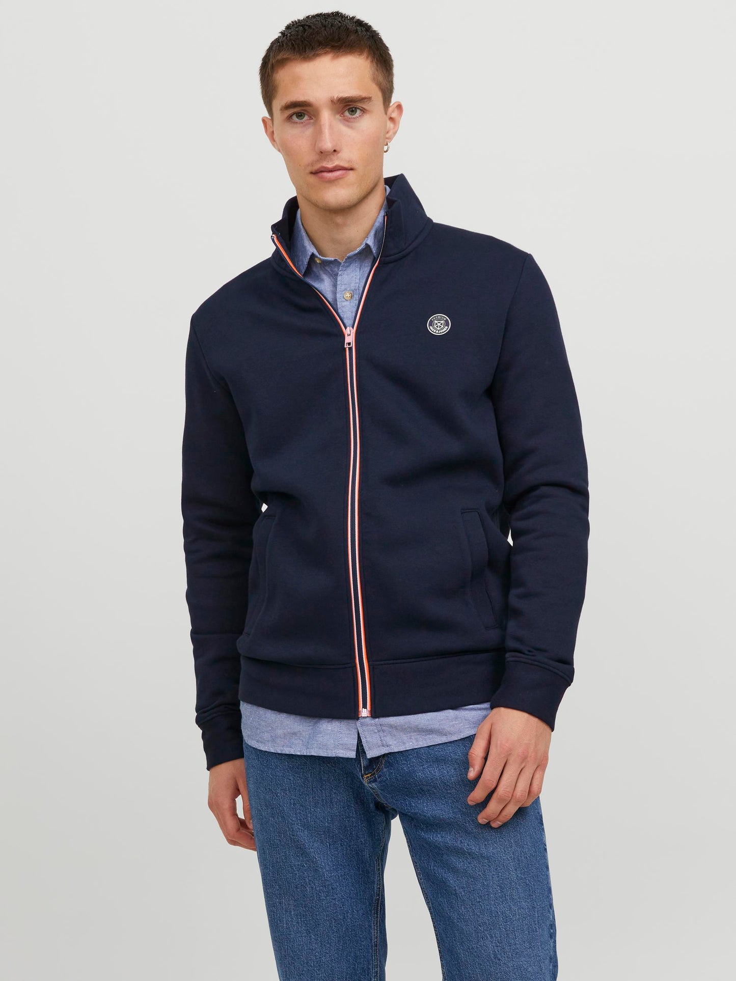 Giacca Jprblurubber Sweat Zip Cardigan Prau23 Jack&Jones