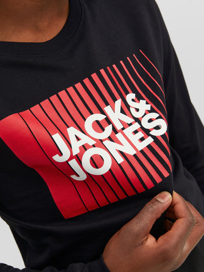 Maglietta T-Shirt Jjecorp Logo Tee Play Ls Oneck Noos Jack & Jones Junior