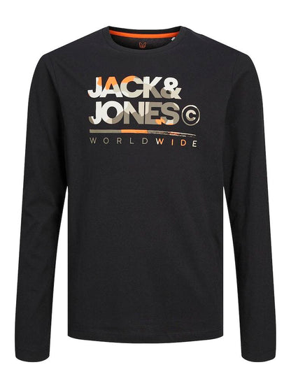 T-SHIRT - JJJUNIOR JJLUKE TEE LS CREW NECK MNI