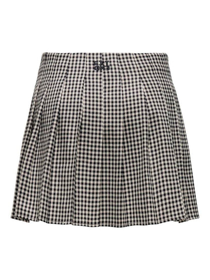 GONNA - ONLY ONLCATH PLISSE CHECK SKIRT XT WVN