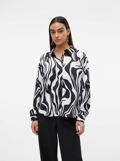 CAMICIA - VERO MODA VMMERLE LS LOOSE SHIRT WVN GA