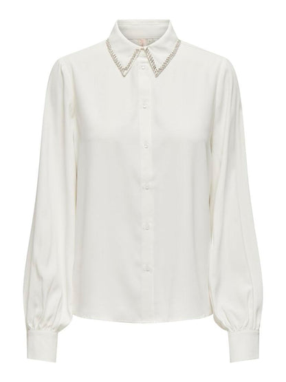 CAMICIA - ONLY ONLVINEA LIFE LS JEWELLERY SHIRT WVN